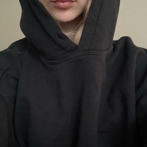 Black cropped sweater